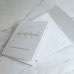 White Invitation Card With Hard Cover Thank YouCard Customized